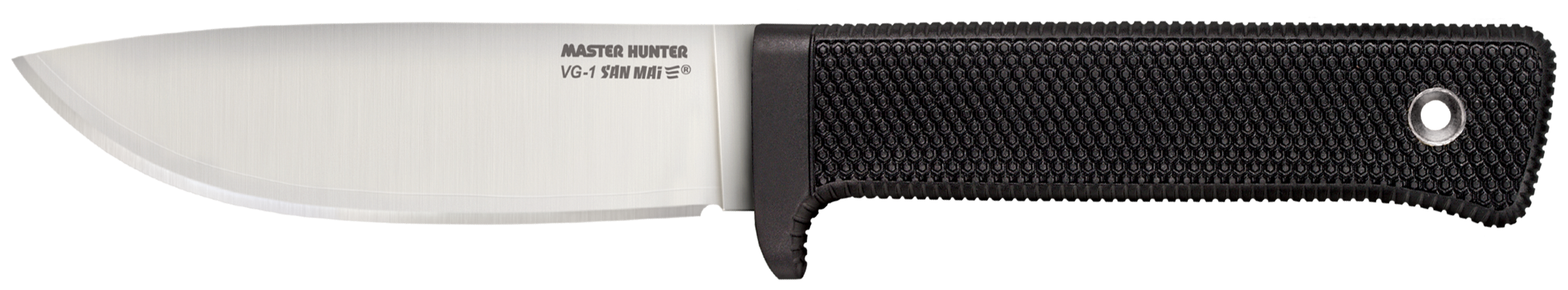 Cold Steel 36JSK Master Hunter  4.50" Fixed Plain Drop Point VG-1 San Mai III Blade/Black Kray-Ex Handle