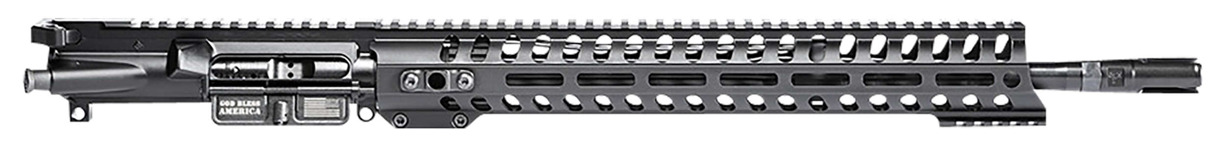 Patriot Ordnance Factory  Minuteman Complete Upper 5.56x45mm NATO 16.50" Black Nitride Barrel Aluminum Black Anodized Receiver 14.50" M-LOK Handguard Lo Pro DI Gas Block (Mid Length)