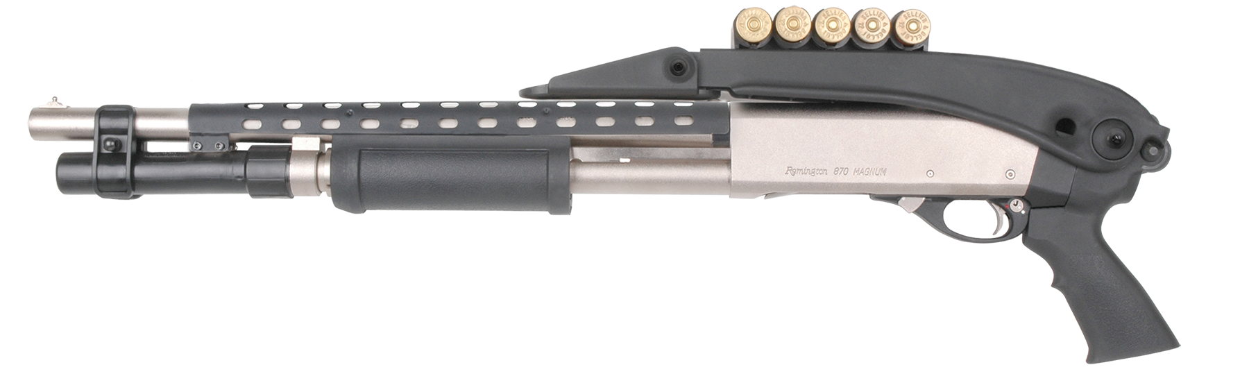 Advanced Technology TFS0600 Shotforce Shotgun Stock Top Folding Black Synthetic for Moss 12/20 GA, Rem 870 12 GA, Win 12/20 GA