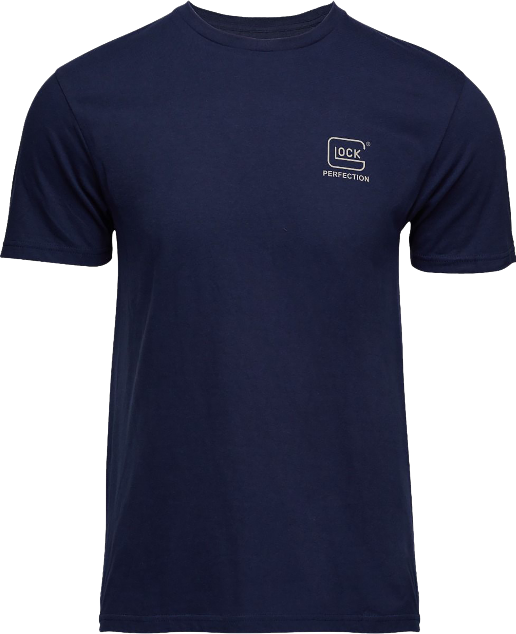 Glock AP96194 Glock Strong Tee  Navy Ringspun Cotton Short Sleeve Medium