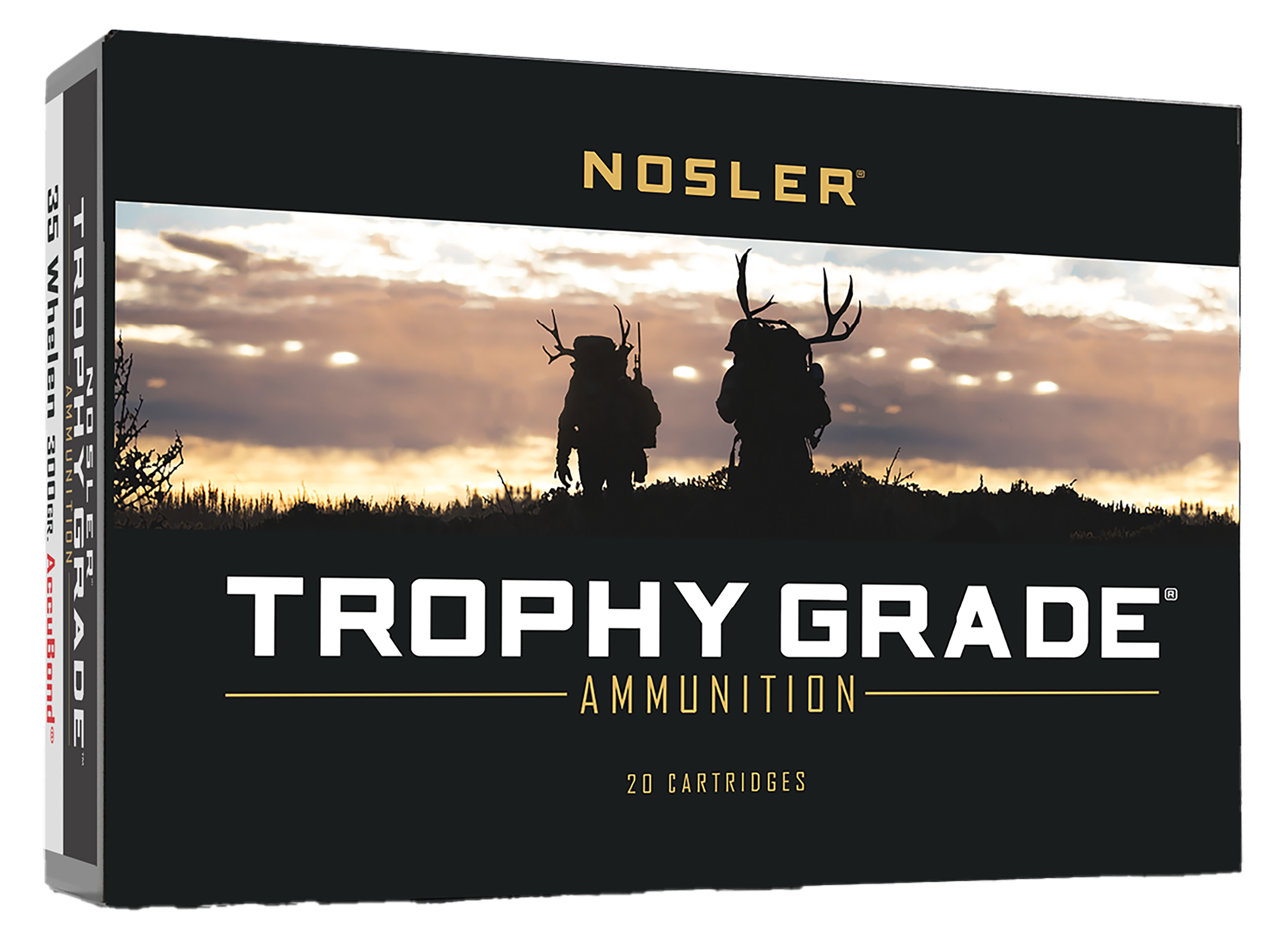Nosler 60081 Trophy Grade  35Whelen 225gr Nosler AccuBond 20 Per Box/10 Case