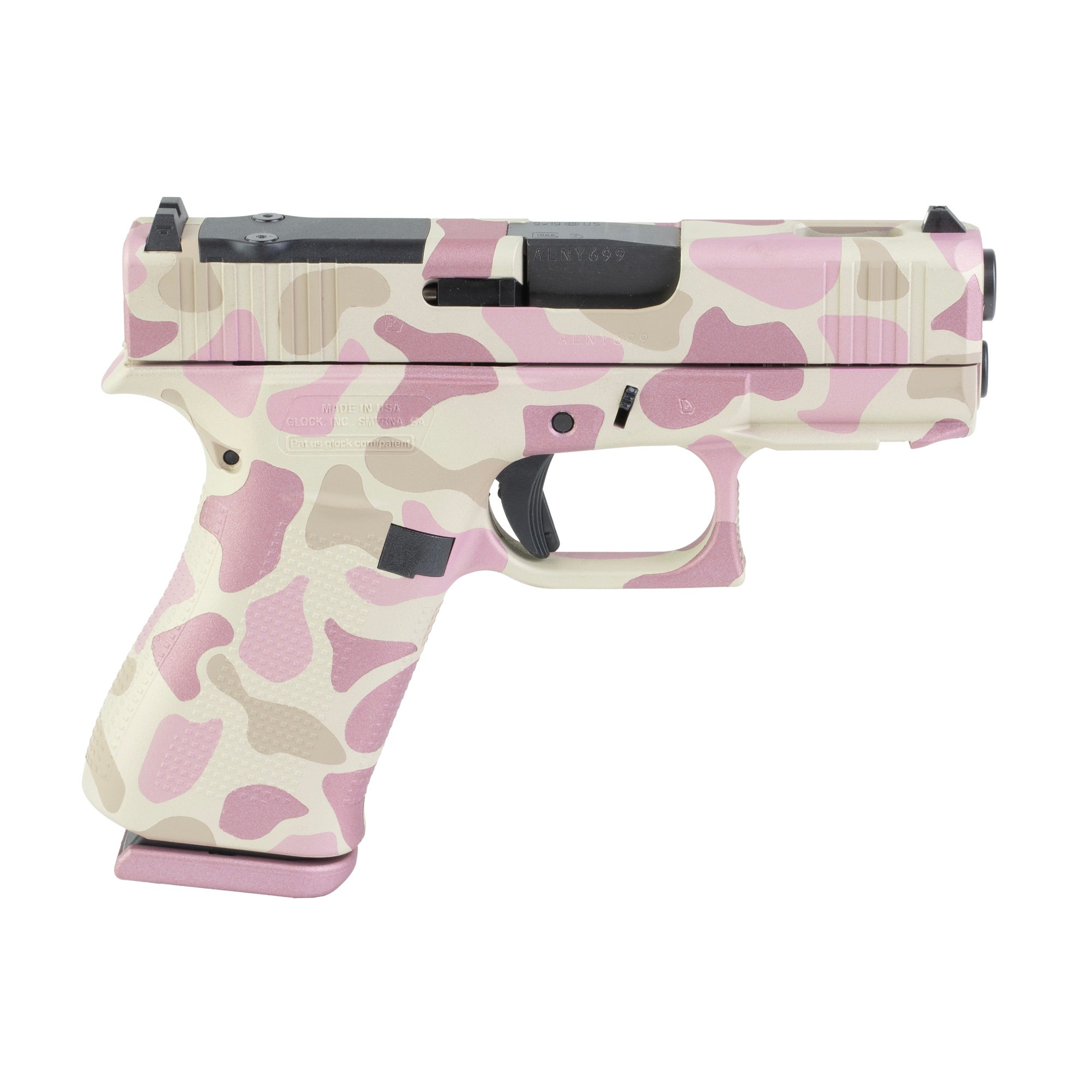 GLOCK 43X 9MM 10RD MOSK PNK FRG PORT
