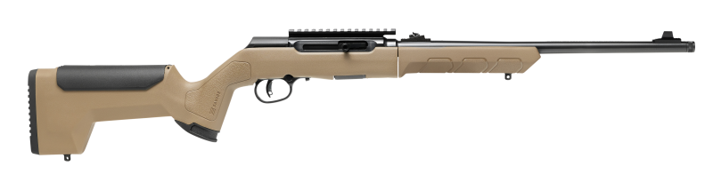 Savage Arms 47262 A22 Takedown Full Size 22 LR 10+1 18" High Luster Button Rifled Barrel, High Luster Drilled & Tapped Carbon Steel Receiver, Flat Dark Earth Takedown Synthetic Stock, Right Hand