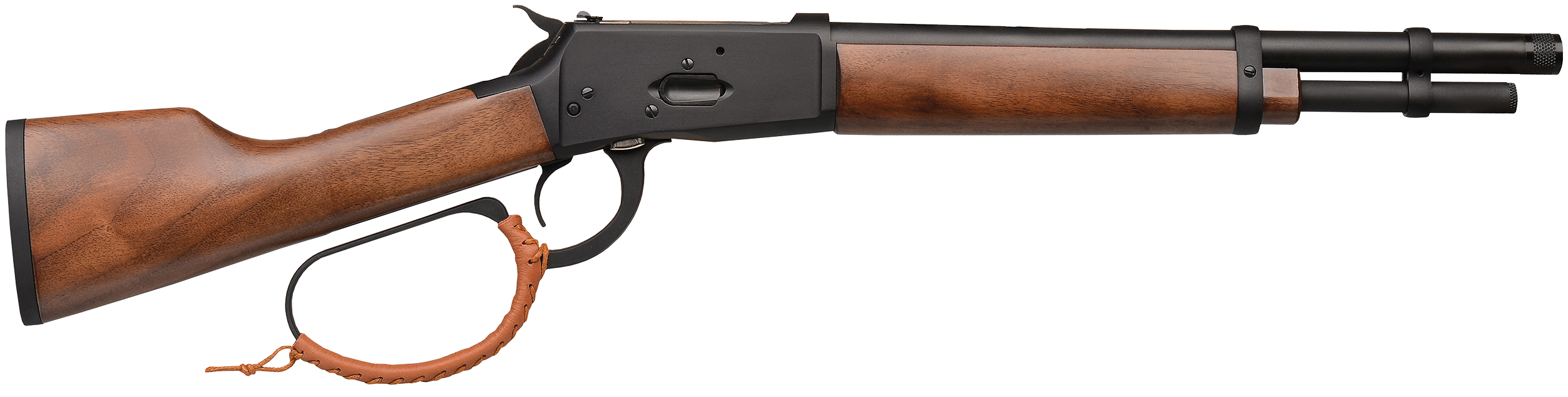 Gforce Arms GFLVR44P Saddlehorn  44 Mag 5+1 12" Black Threaded Barrel & Receiver, Turkish Walnut Stock & Forend, Thread Protector