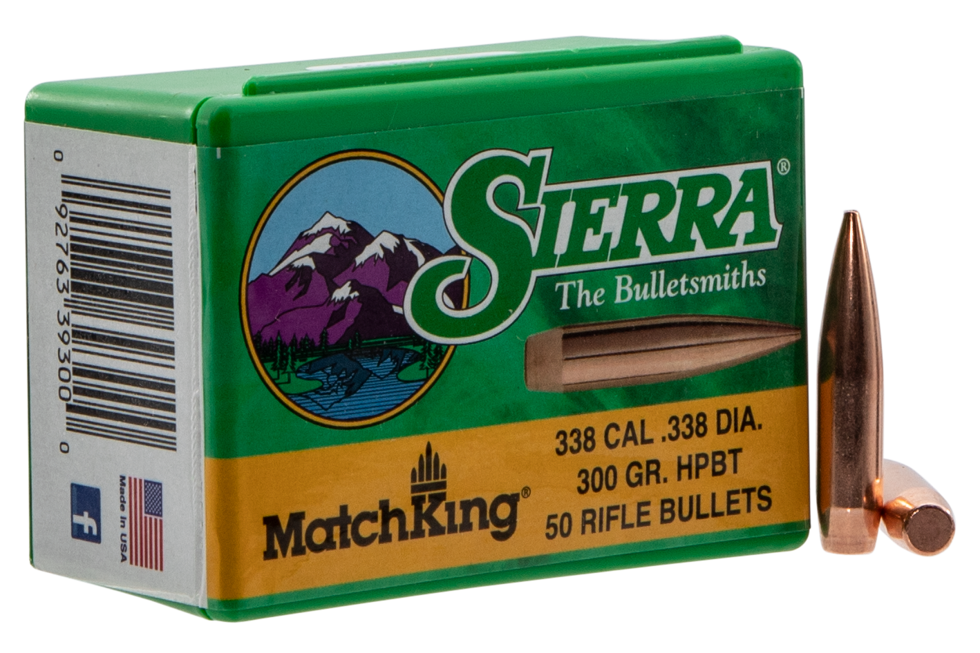 Sierra 9300T MatchKing 338Cal 300gr Hollow Point Boat Tail 50/Box