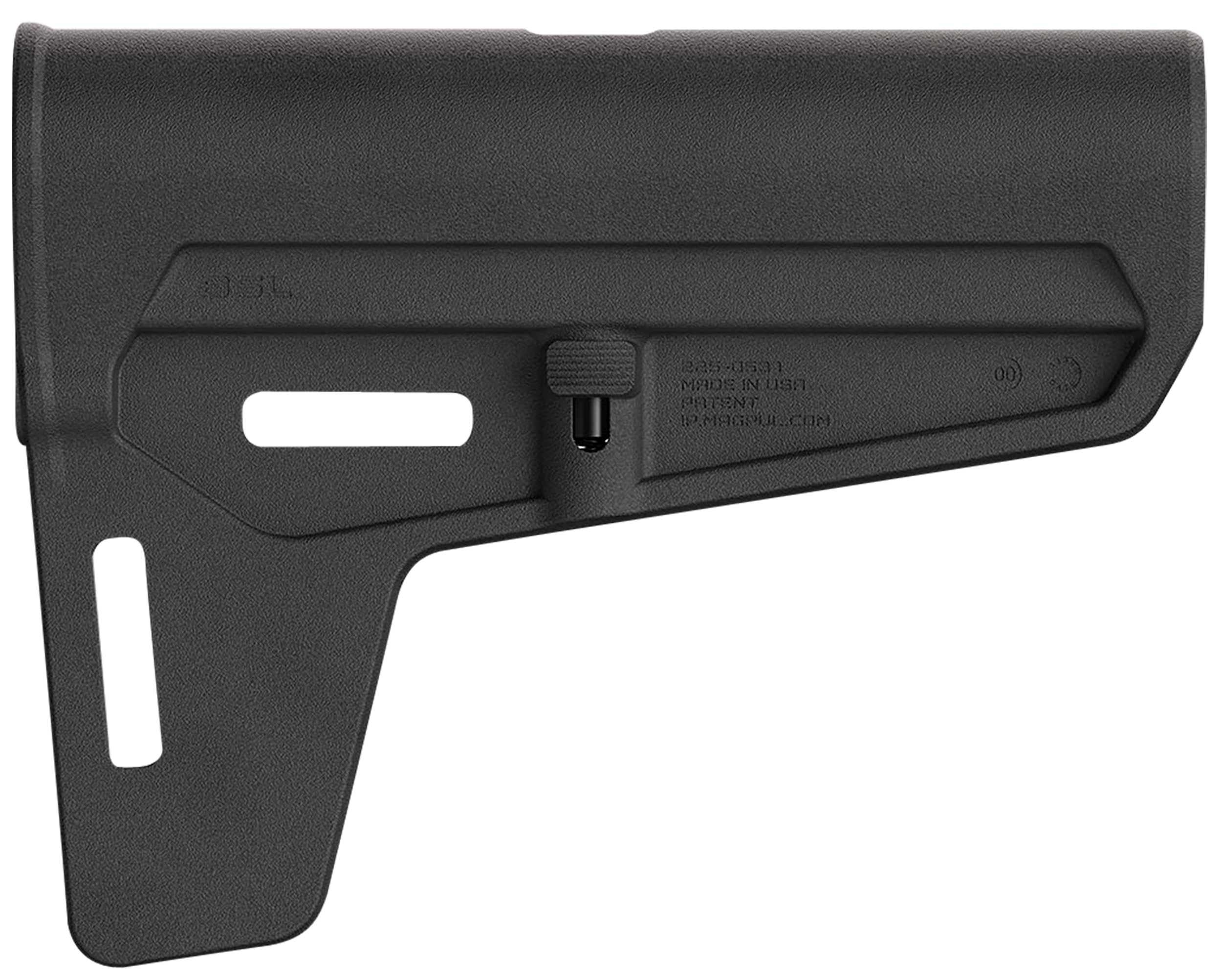 Magpul MAG1143-BLK BSL Arm Brace  Black Synthetic with M-LOK Compatible Slots & Ambidextrous Rear QD Cup for AR-Pistol Platform with Mil-Spec Tube (Tube Not Included)