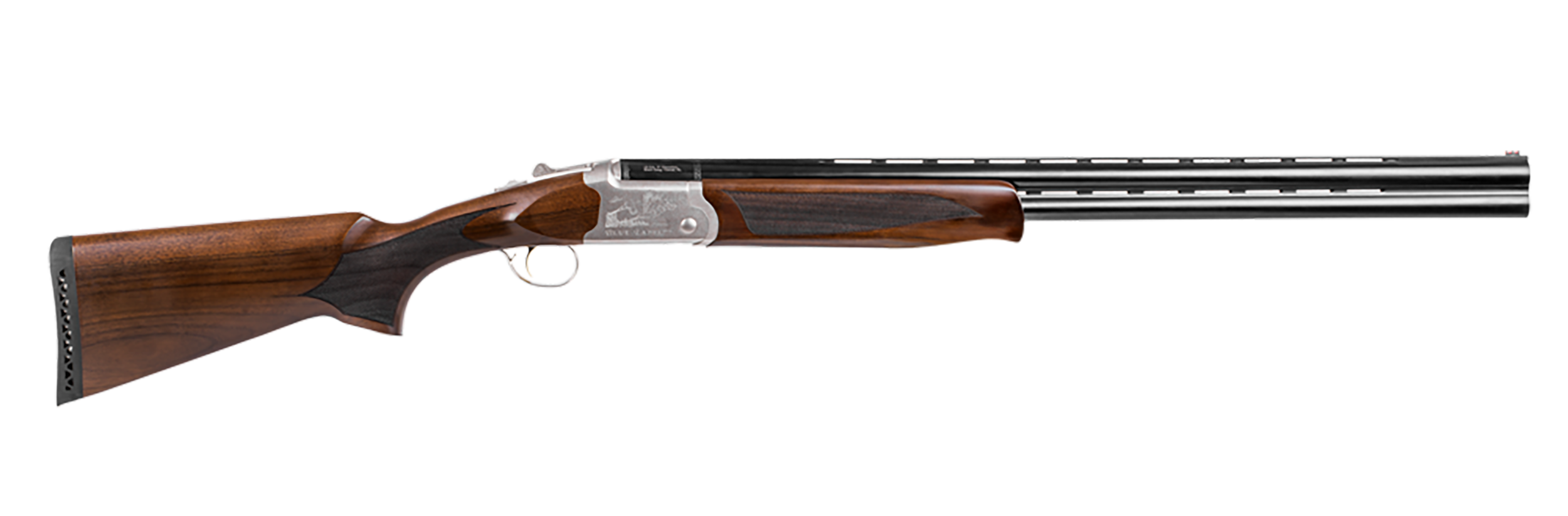 Girsan  Balikli Blue Label 410 Bore Break Open 2.50" 2rd 26" Blue Polished Over/Under Vent Rib Barrel, Engraved Silver Aluminum Receiver, Fixed Turkish Walnut Stock, 5 Mobil Chokes