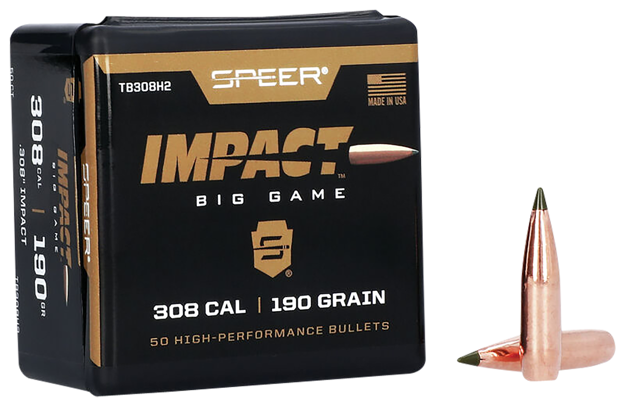 Speer TB308H2 Impact 30Cal 190gr Speer Impact 50 Per Box/5 Case