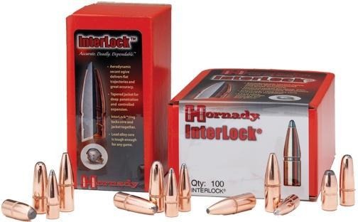 Hornady InterLock Bullets .30 cal .308" 180 gr RN 100/ct