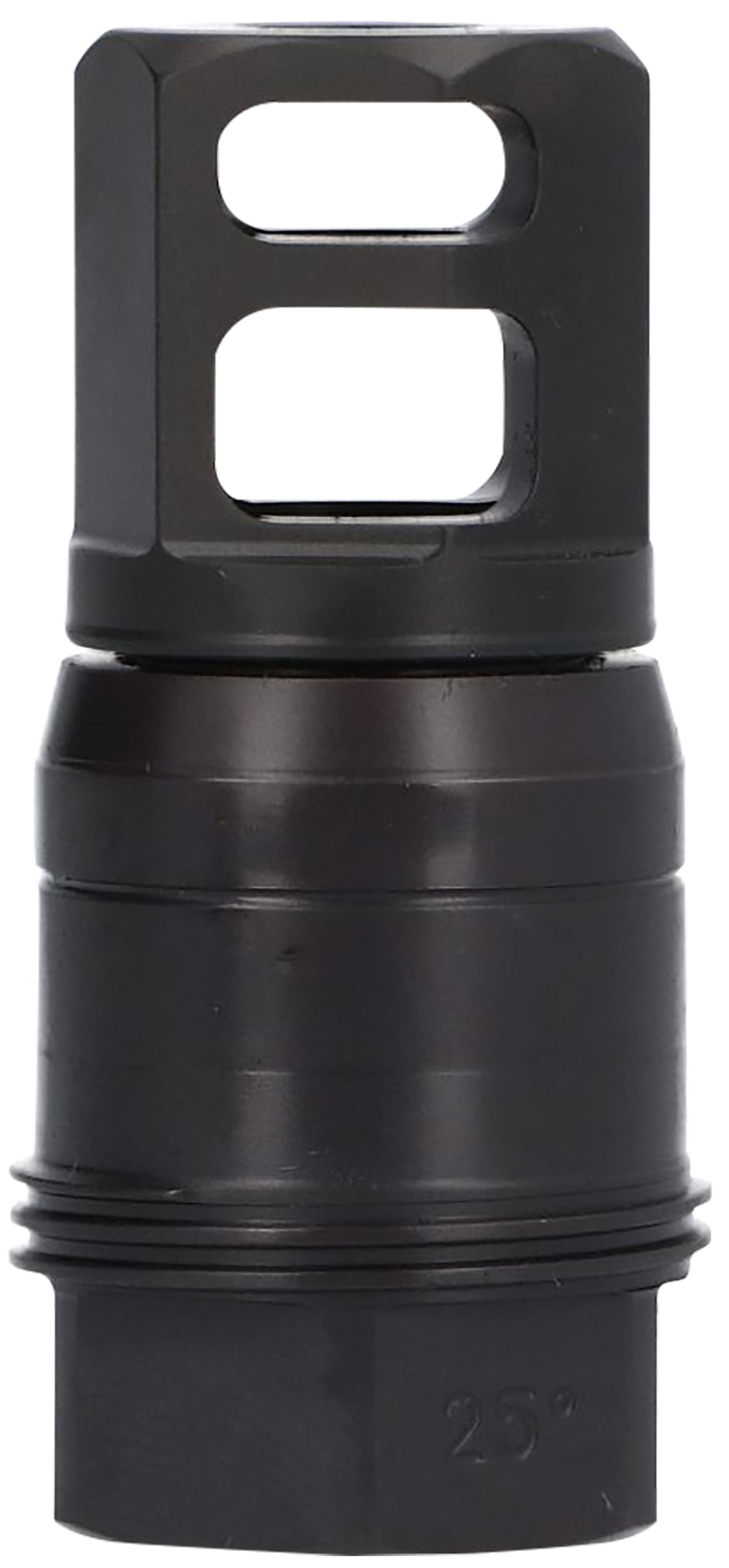 Sig Sauer SL76258X2425DEGM Clutch-Lok QD Muzzle Brake Black Stainless Steel with 5/8" 24 tpi Threads for 7.62mm 25 Degree Taper