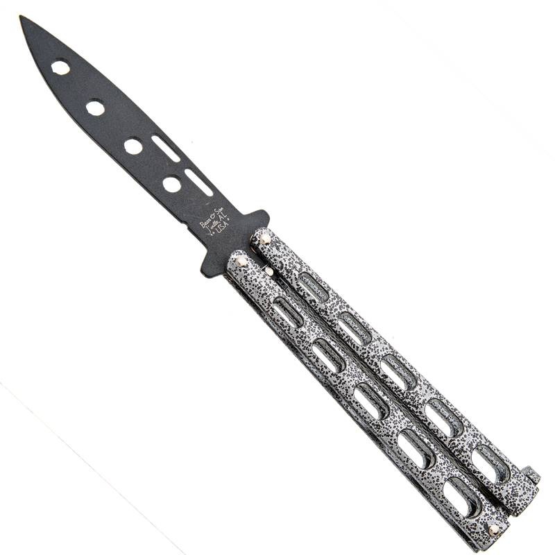 BEAR & SONS 5" SLVR BTTRFLY PWDR CT TRAINER