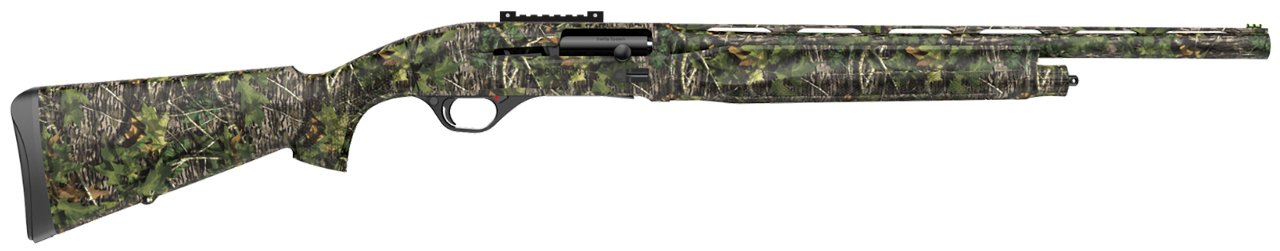 Retay USA GORTRSHLF24 Gordion Turkey Inertia Plus 12 Gauge 4+1 (2.75") 3" 24" Deep Bore Drilled Barrel, Mossy Oak Shadow Leaf, Synthetic Furniture, TruGlo Red Fiber Optic Front Sight