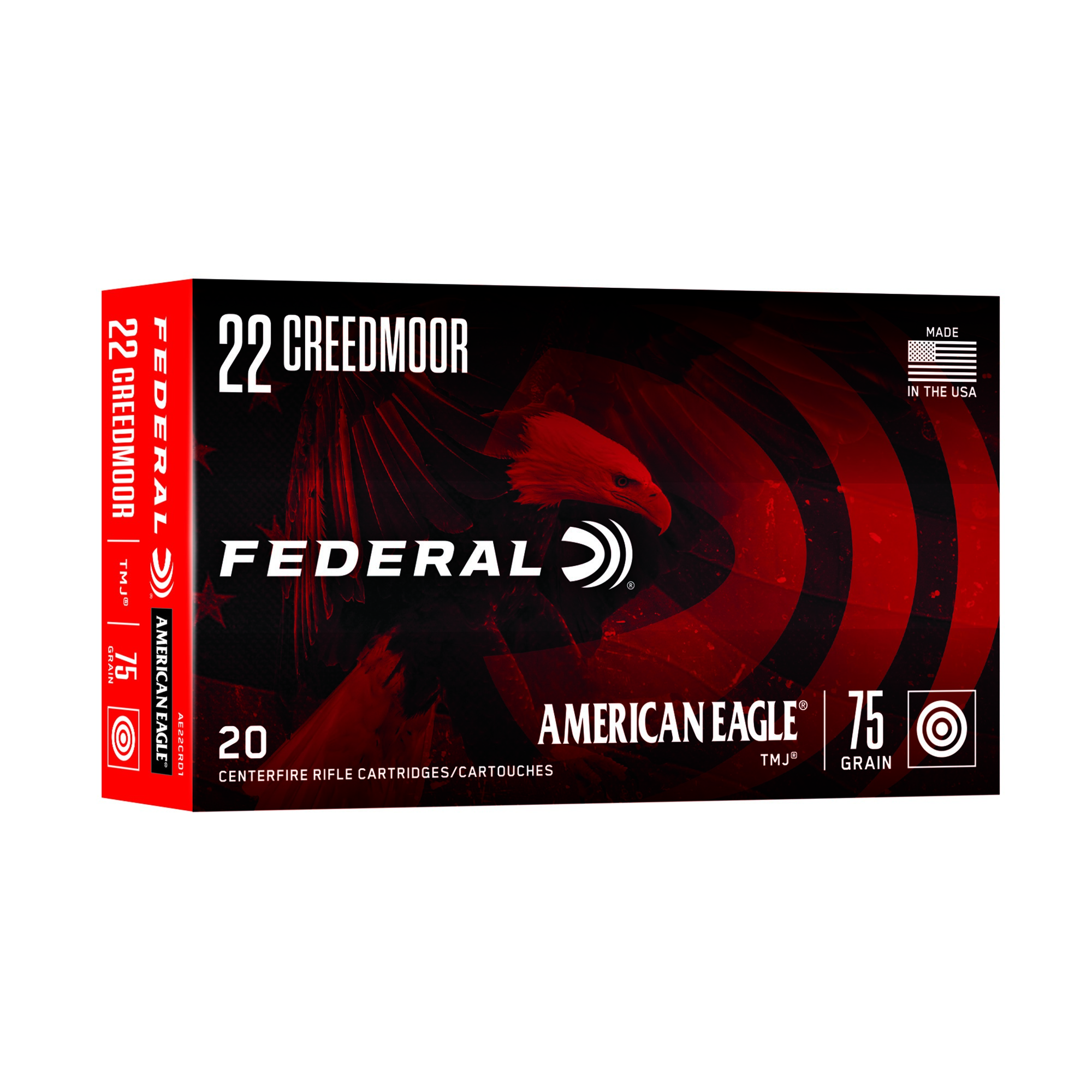 Federal American Eagle 22 Creedmoor 75gr 20rd Box
