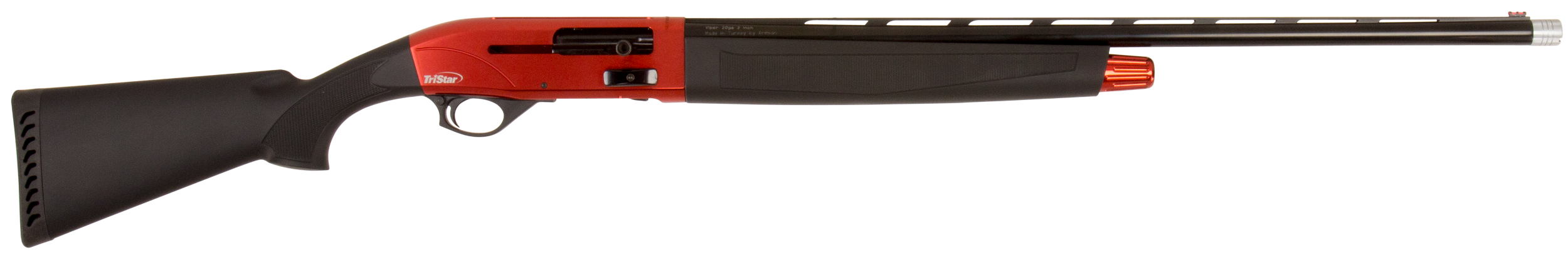 TriStar 24161 Viper G2 Compact 20 Gauge Semi-Auto 3" 5+1 26" Black Vent Rib Barrel, Red Anodized Steel Receiver, Black Synthetic Stock, Ext Beretta/Benelli Choke Tubes, Right Hand