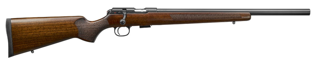 CZ-USA 02342 CZ 457 Varmint Full Size 17 HMR 5+1 20.50" Black Nitride Heavy Barrel Black Nitride Steel Receiver Turkish Walnut Fixed Varmint-Style Stock Right Hand