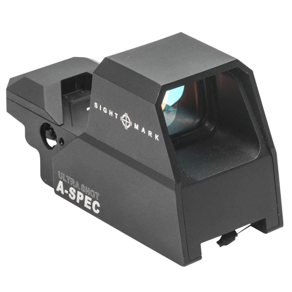 Sightmark SM26032 Ultra Shot A-Spec Open Reflex Sight Matte Black 1 x 33 mm x 24 mm 3 MOA Red Dot/5 MOA Red Dot/50 MOA Circle Multi Reticle
