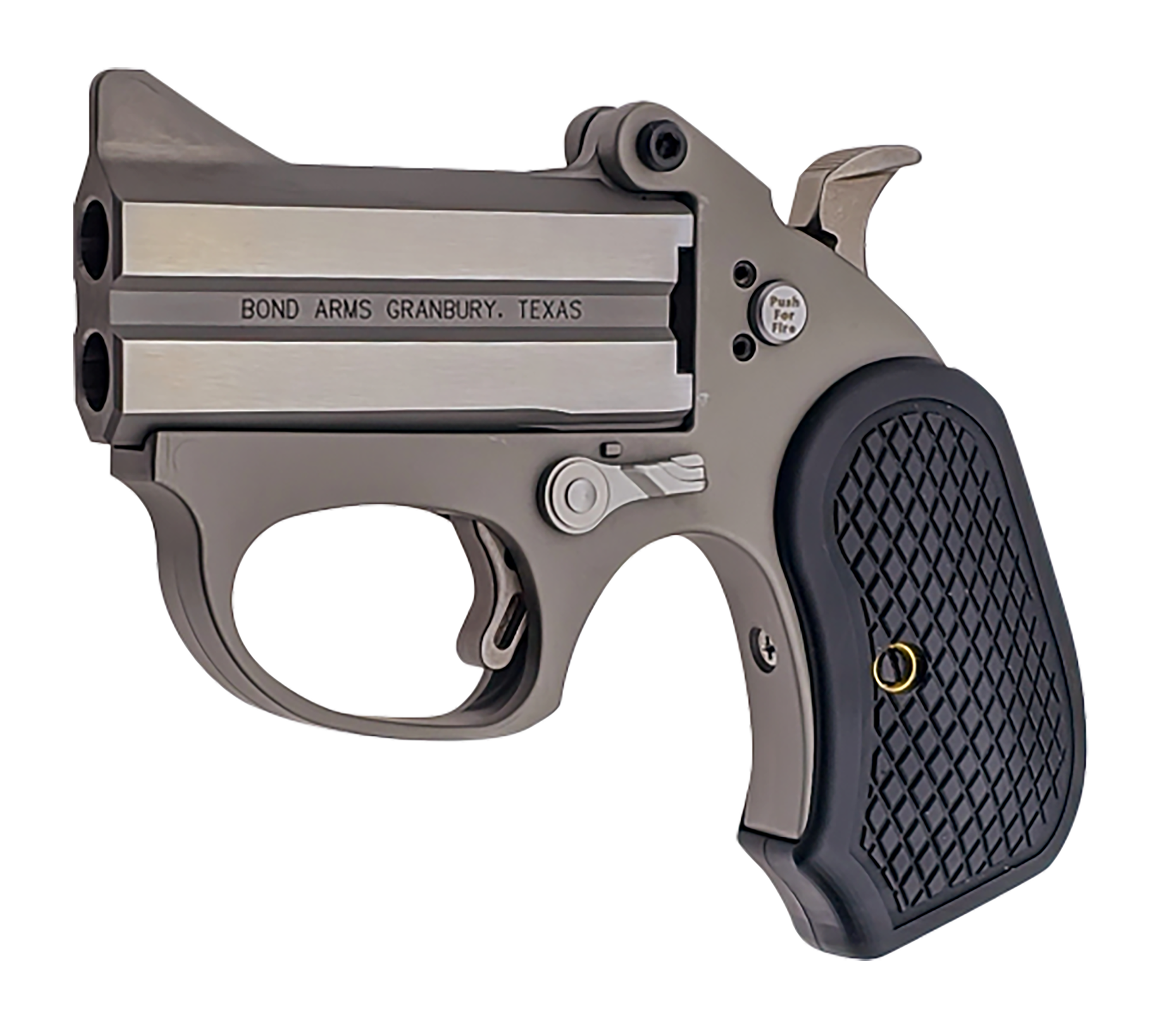 Bond Arms BAHB Honey B  22 Mag 2 3" Rough Matte Stainless Steel Barrel & Frame, Black Extended B6 Resin Grip
