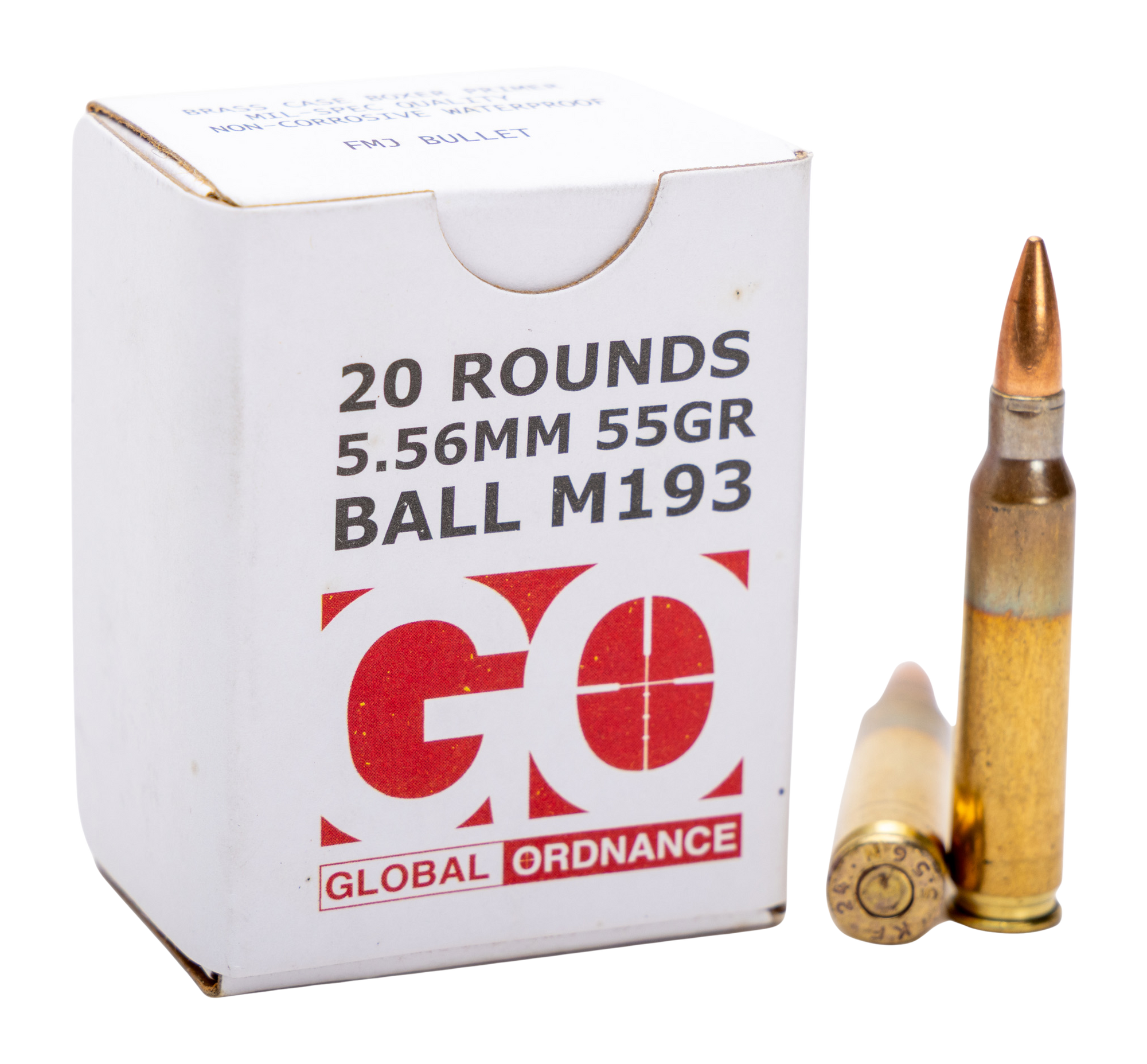 GO 850003223346 556X45 M193 55GR FMJ 20/50