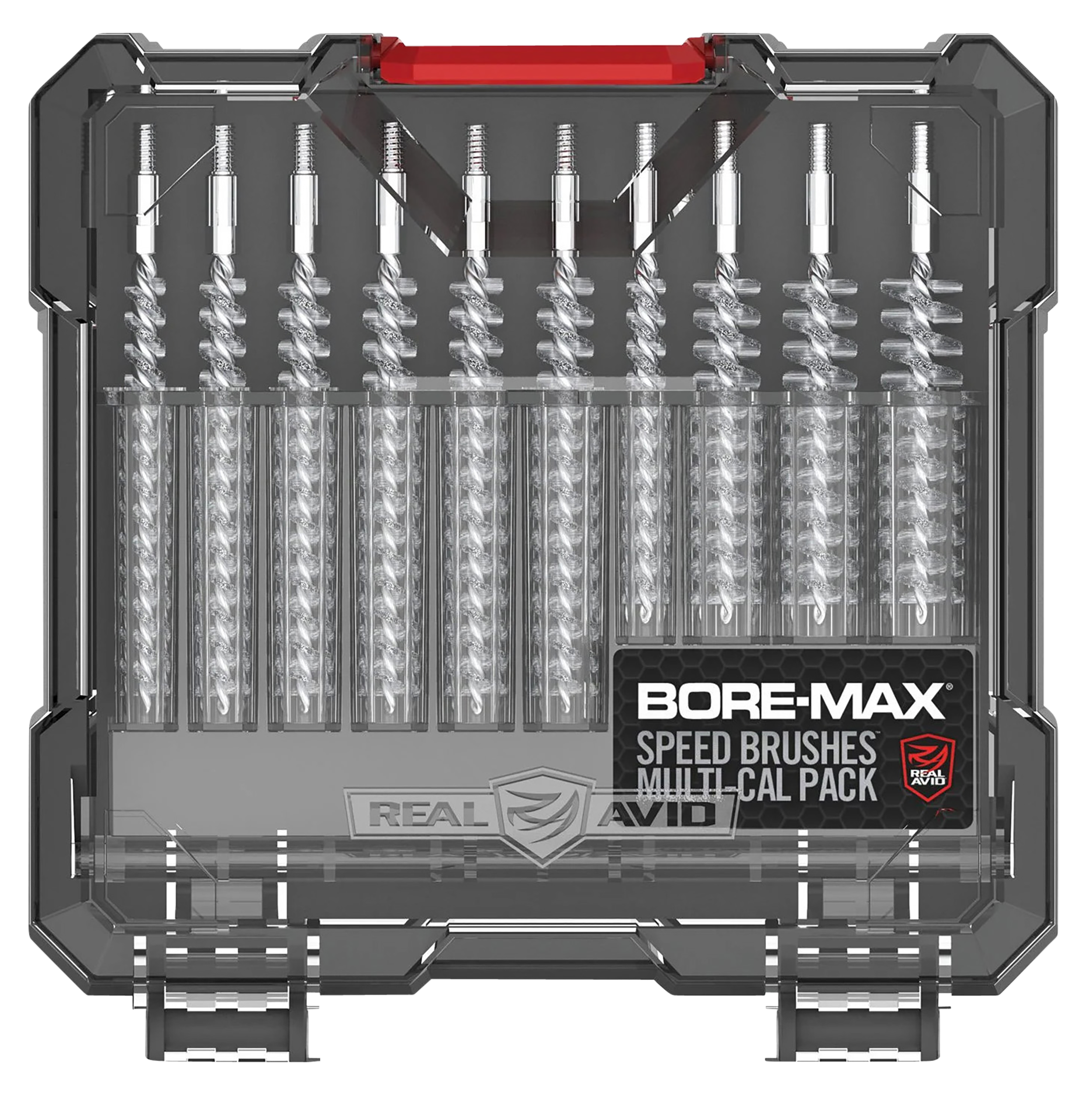 Real Avid AVBMSBS Bore-Max Speed Brush Set Multi-Caliber Nickel-Plated