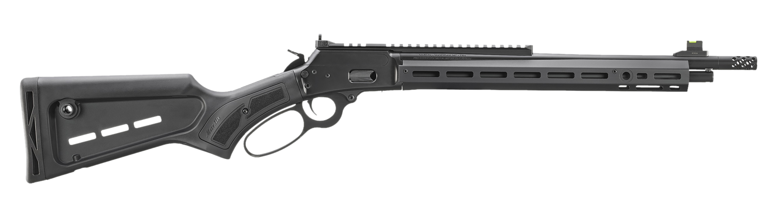 Marlin 70904 1894 Dark Series 357 Mag/38 Special 8+1 16.17" Satin Black Threaded Barrel, Satin Black Picatinny Rail Alloy Steel Receiver, M-LOK Handguard, Cheek Riser & M-LOK Slots Black Polymer Stock