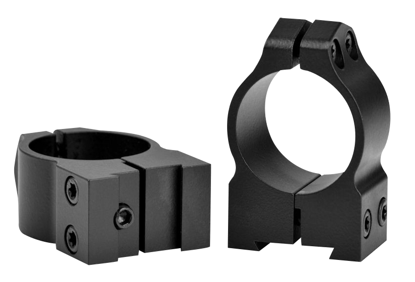 Warne 1B1M Maxima Matte Black Steel 1" Tube Medium Vertical Split Dovetail, 0 MOA Fits CZ 527