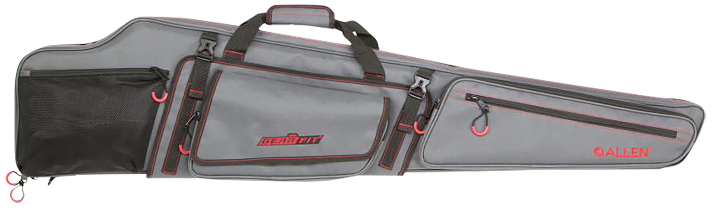 Allen 94948 Gear-Fit Dakota 48" Rifle Case Gray w/Red Accents, Padding  & Organizer Pocket for Scoped Rifle
