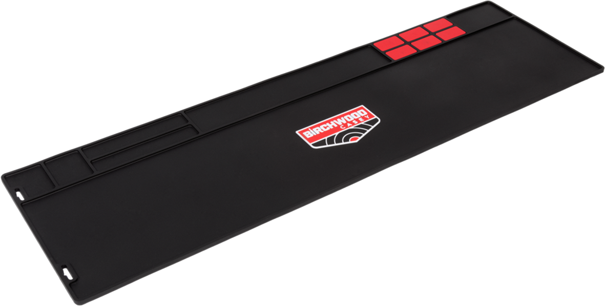 Birchwood Casey 30350 Rifle Cleaning Mat Black/Red Rubber 36" x 11"