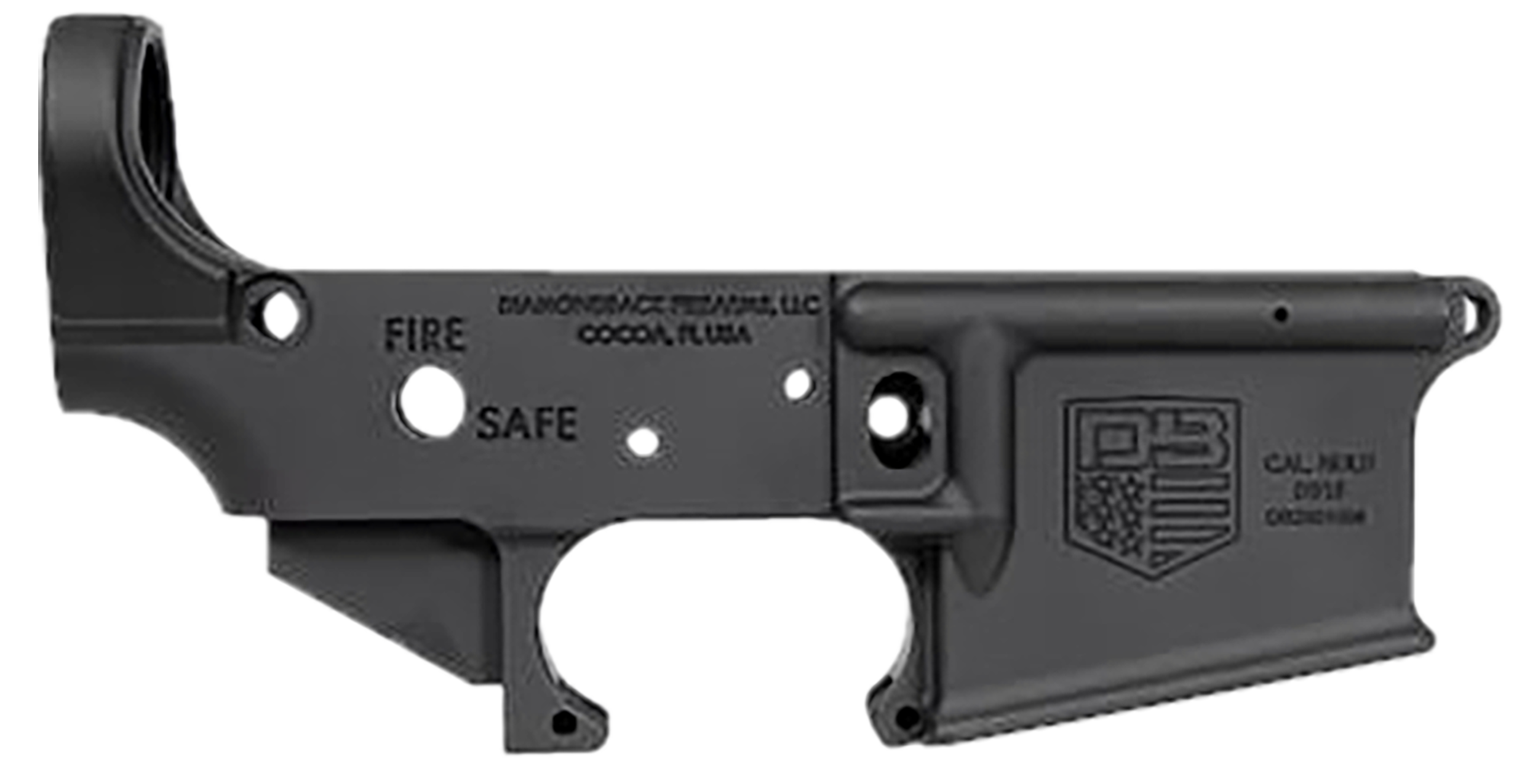 Diamondback DB2210R001 DB15 Lower Receiver Multi 7075-T6 Aluminum Black