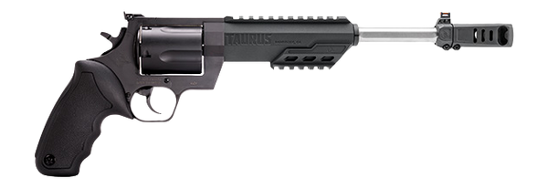 Taurus 2-350101RH Raging Hunter Large 350 Legend 6 Shot 10.50" Overall Matte Black Picatinny Rail Barrel w/Muzzle Brake, Cylinder & Stainless Steel Frame, Transfer Bar Safety, Exposed Hammer