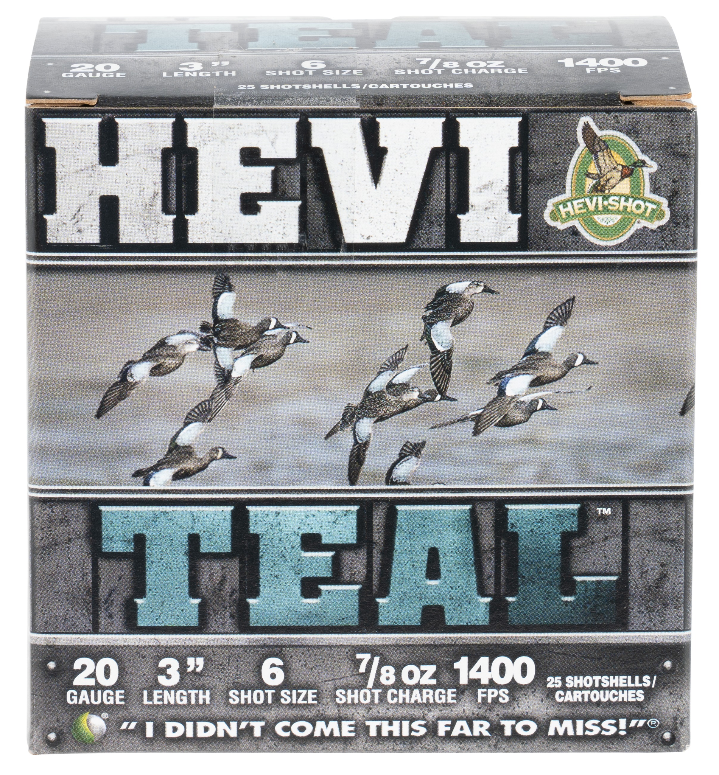 HEVI-Shot HS62006 HEVI-Teal 20Gauge 3" 7/8oz 6Shot 25 Per Box/10 Case