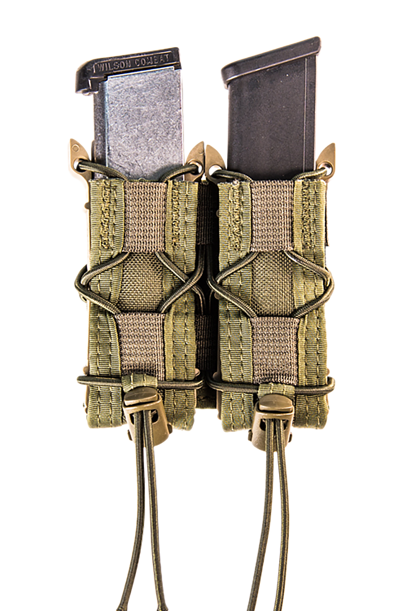 High Speed Gear 11PT02OD TACO Mag Pouch Double OD Green Nylon MOLLE Compatible w/ Pistol