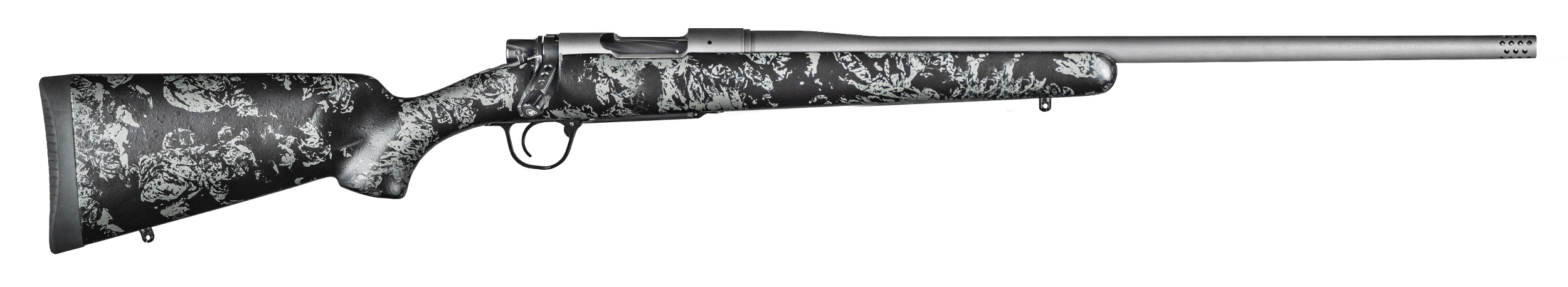 Christensen Arms 8010107200 Mesa FFT 6.5 Creedmoor 4+1 20" Threaded Barrel, Tungsten Gray Cerakote, Black with Gray Webbing Stock
