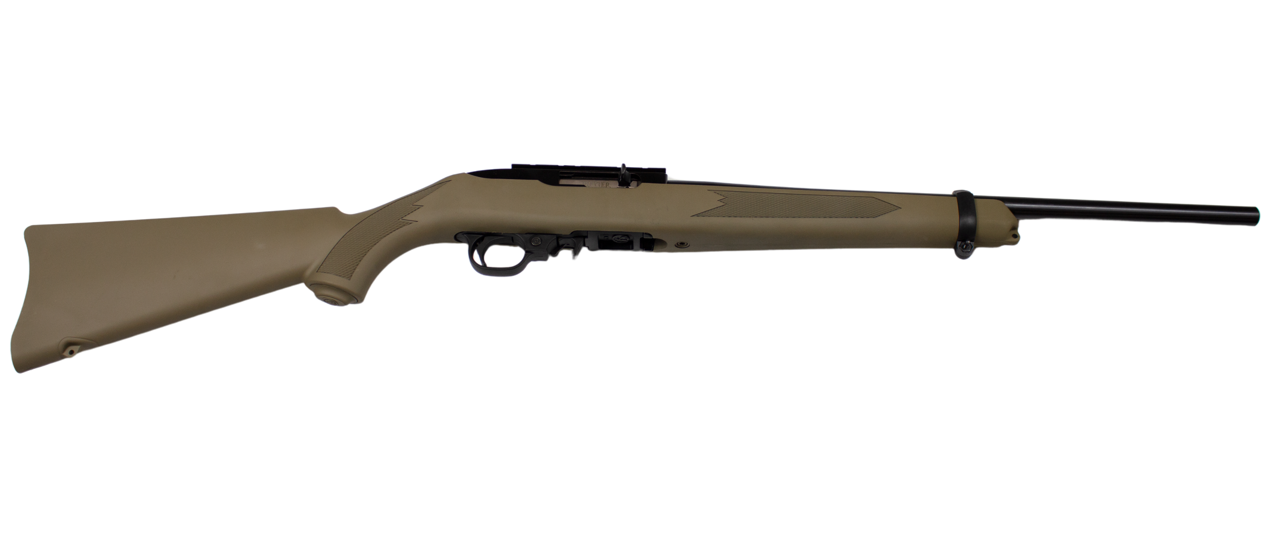 RUGER 10/22 CARBINE 22LR 18.5" BBL, FDE SYNTHETIC 1-10RD