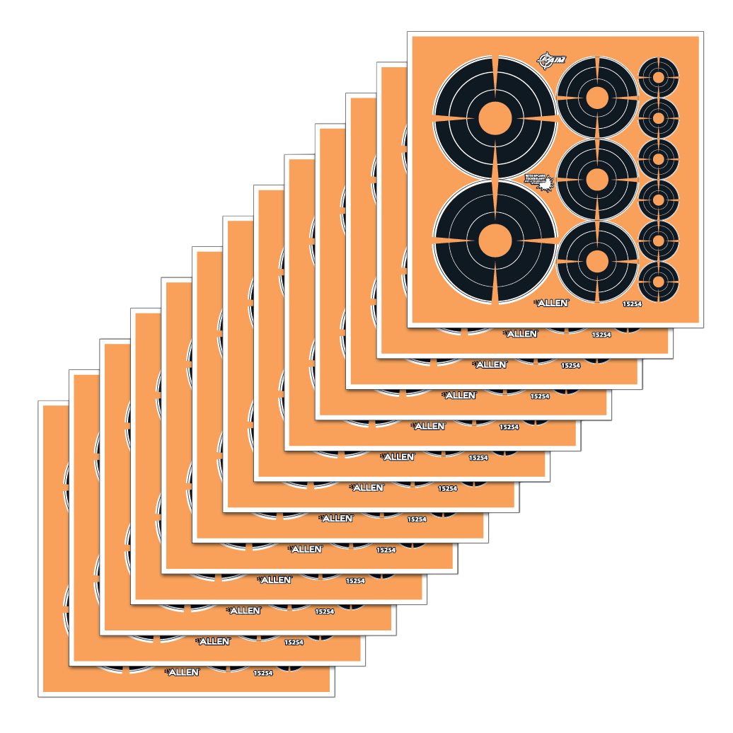 EZ-Aim 15254 Splash Reactive  Bullseye Variety Adhesive Pack 12 Pack