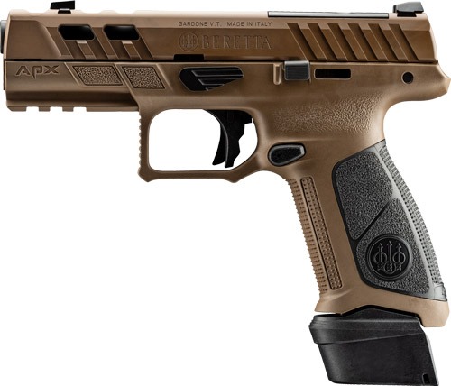 BERETTA APX A1 FS PORTED 9MM 4.25" 17 & 21RD FDE