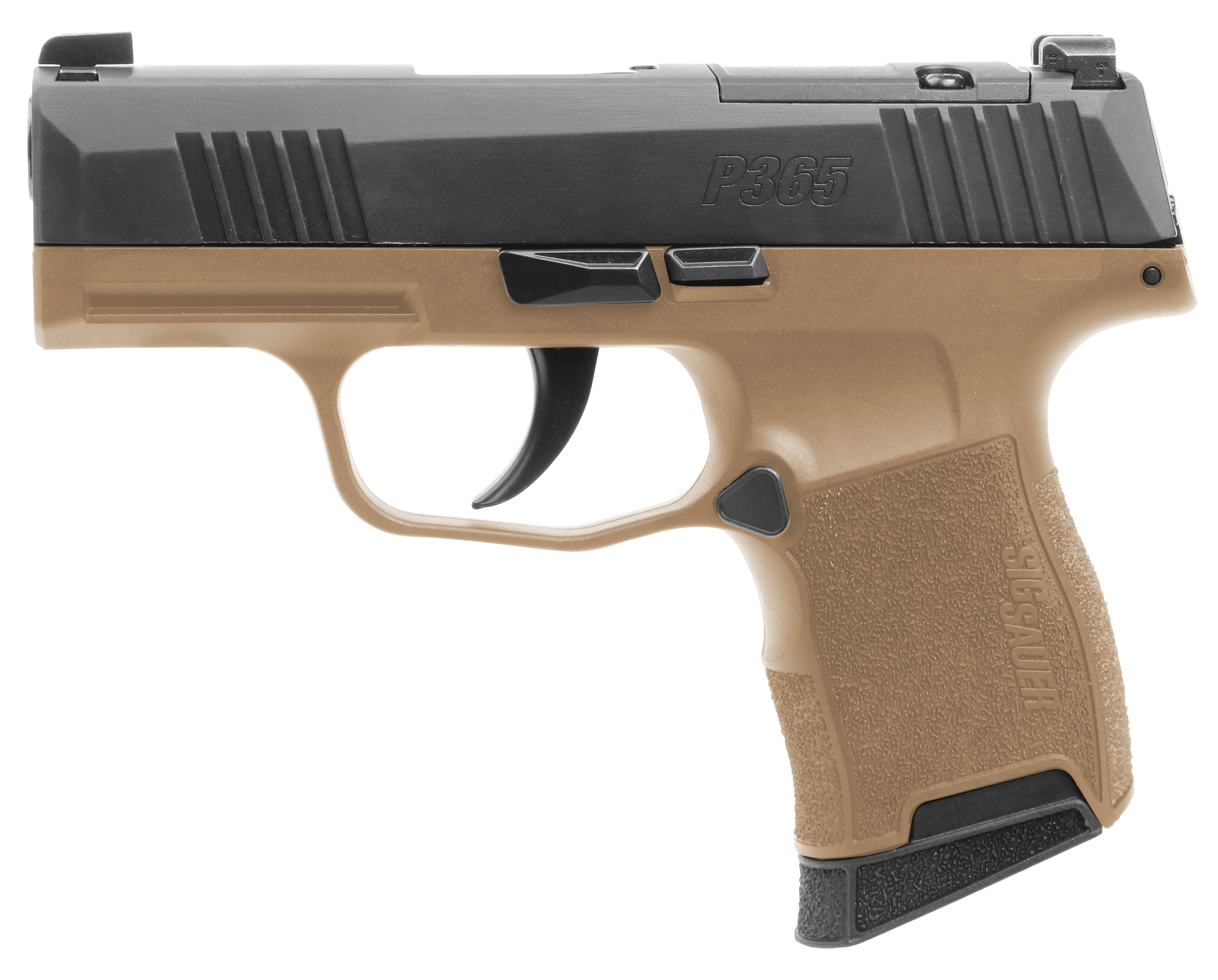 Sig Sauer 3659CTXR3P P365X  Micro-Compact Frame 9mm Luger 10+1 3.10" Steel Barrel, Optic Ready/Serrated Slide, Coyote Tan Stainless Steel Frame w/Accessory Rail, Polymer Grip
