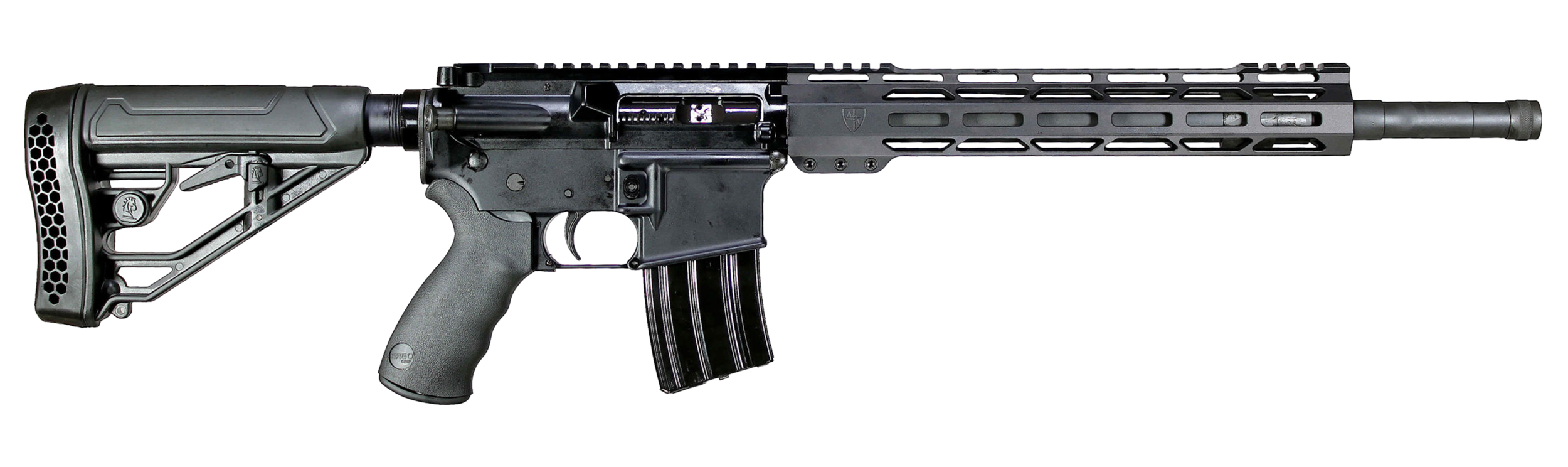 Alexander Arms RTA50ST Tactical  50 Beowulf 7+1 16.50" Threaded Barrel, Black Anodized Receiver w/Picatinny Rail, M-LOK Handguard, Black Synthetic Stock & Black A2 Grip