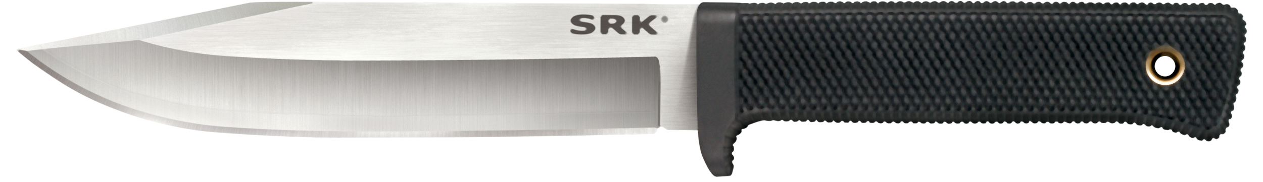 Cold Steel CS-35AN San Mai SRK 6" Fixed Plain Satin VG-10 San Mai Blade/Black Checkered w/Finger Guard Kray-Ex Handle