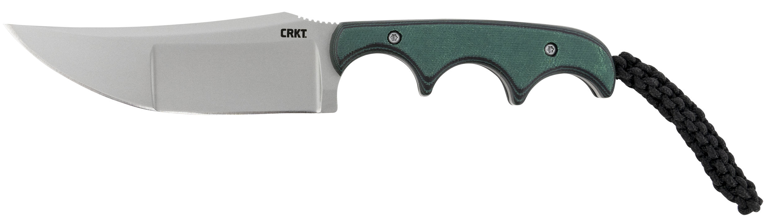 CRKT 2394 Minimalist Katana 3.56" Fixed Plain Bead Blasted 8Cr13MoV SS Blade/ Green Resin Infused Fiber Handle Includes Lanyard