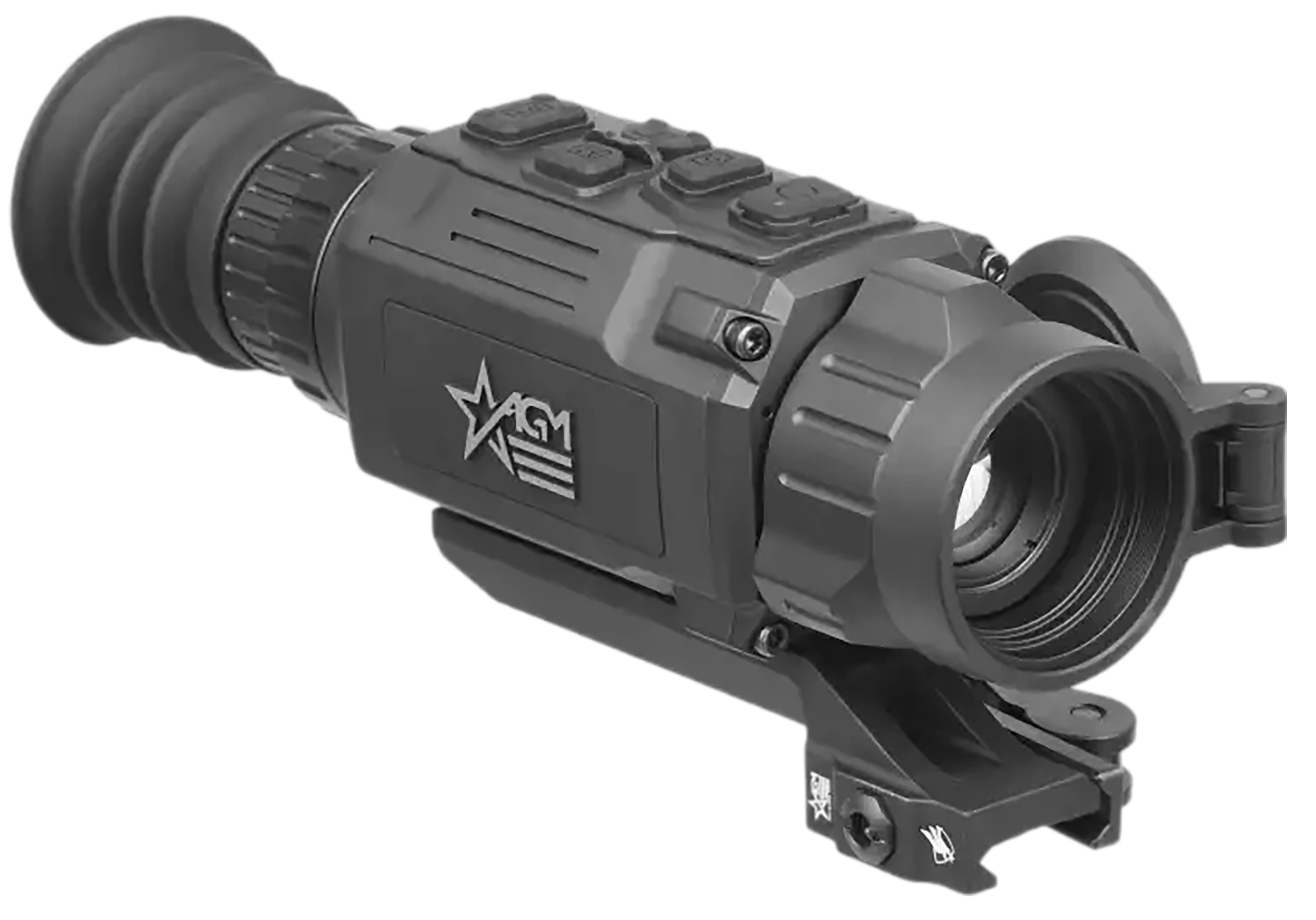 AGM Global Vision 314218550203R921 Rattler V2 19-256 Thermal Black 2.5-20x 19mm Multi Reticle, Digital 1x/2x/4x/8x Zoom 256x192, 50 Hz Resolution