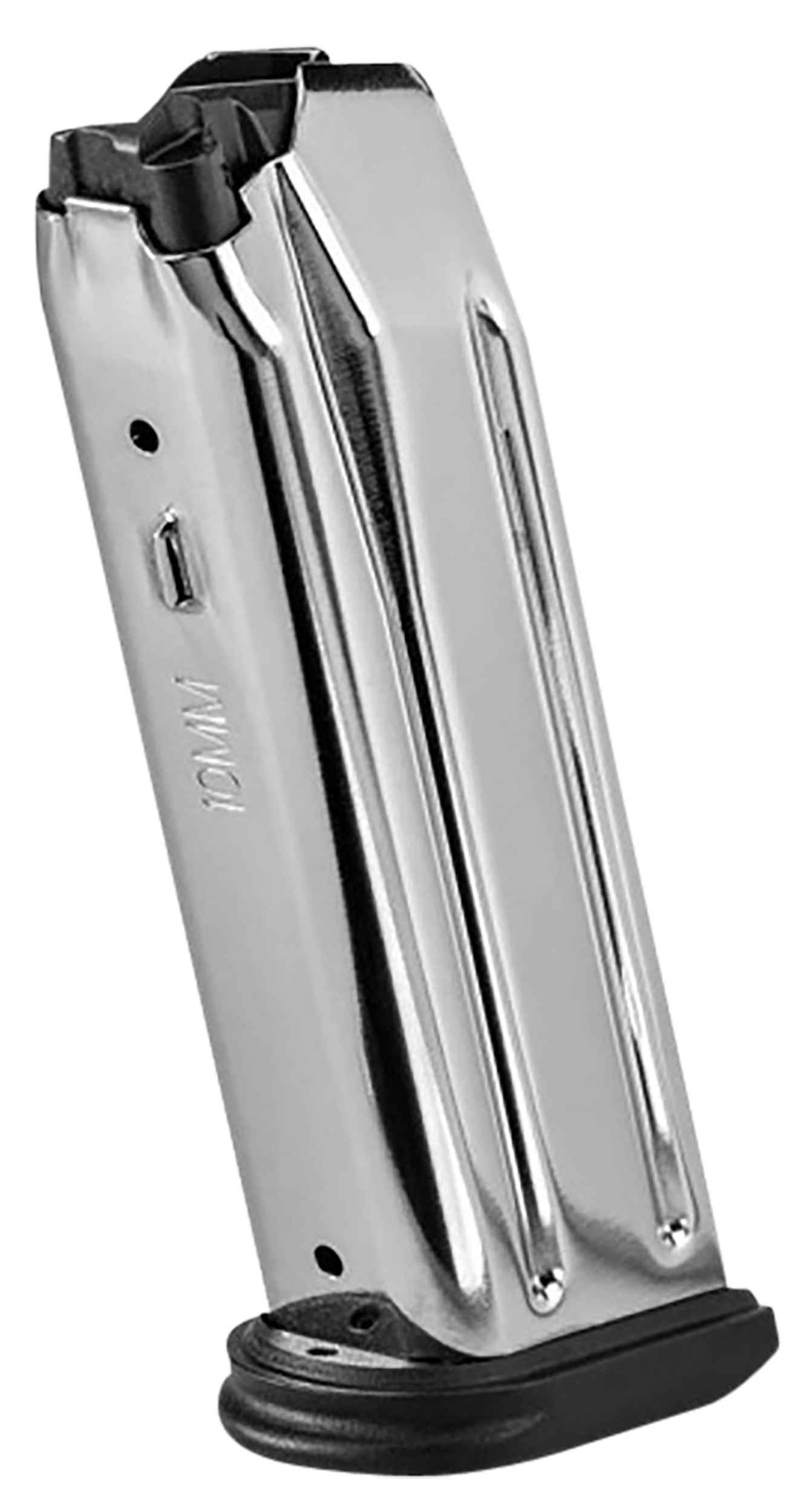 FN 20100719 510 Replacement Magazine 15rd 10mm Stainless Steel w/ Black Polymer Flush Floorplate Fits FN 510 Tactical