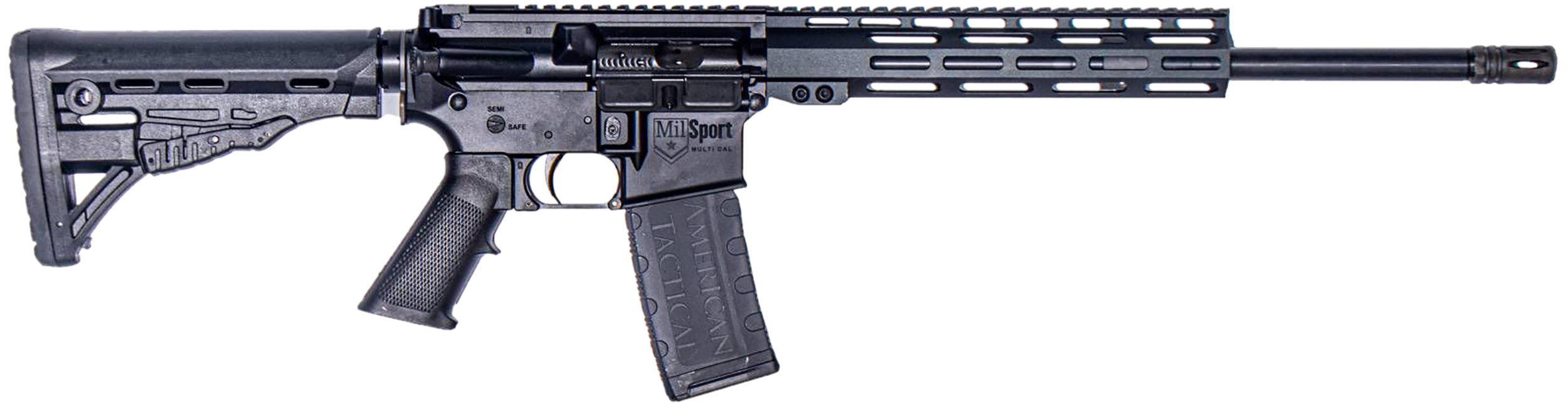 ATI ATIG15MS556ML10 MilSport  5.56x45mm 30+1 16" Black Threaded Barrel, Matte Black Picatinny Rail Receiver, 10" M-LOK Handguard, Black 6 Position Rogers Super-Stoc, Black Polymer Grip