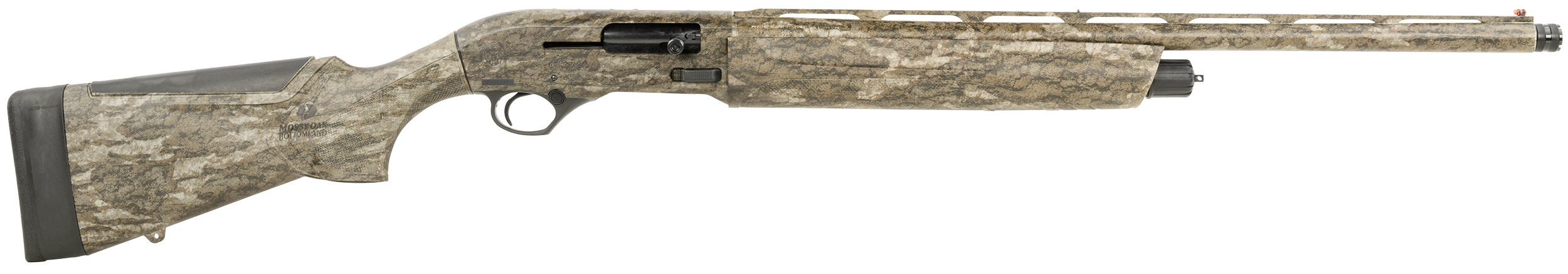 Beretta USA J32KU14 A300 Ultima Turkey 12 Gauge Semi-Auto 3" 3+1 24" Mossy Oak Bottomland Vent Rib Barrel & Picatinny Rail Receiver, Kick-Off Mossy Oak Bottomland Synthetic Stock