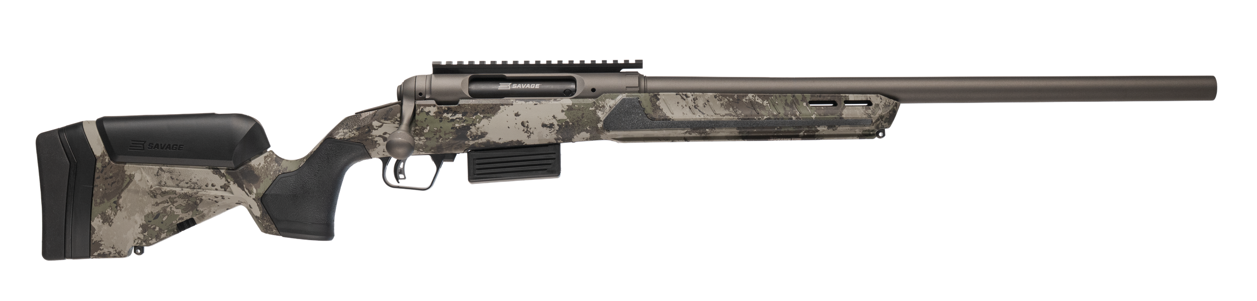 Savage Arms 32801 212 Harvester Full Size 12 Gauge Bolt 2rd 22" Slug Barrel, AccuStock w/AccuFit V2 Savage Woodland Camo Synthetic Stock, Right Hand