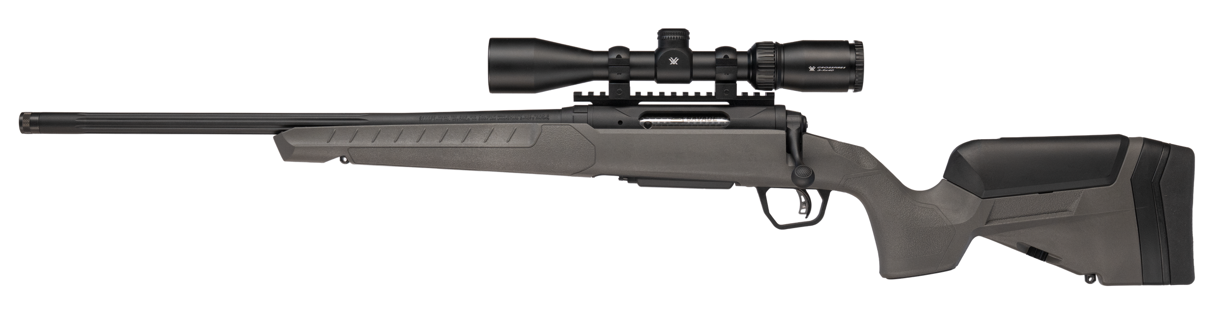 Savage Arms 32478 110 Trailblazer 5.56 NATO 4+1 20" Fluted Barrel, Flat Dark Gray Adj LOP Synthetic Stock, Left Hand