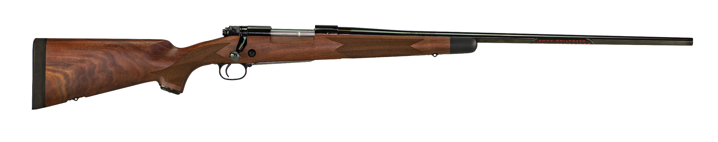 Winchester Repeating Arms 535203229 Model 70 Super Grade 264 Win Mag Caliber with 3+1 Capacity, 26" Barrel, High Polished Blued Metal Finish & Satin Fancy Walnut Stock Right Hand (Full Size)