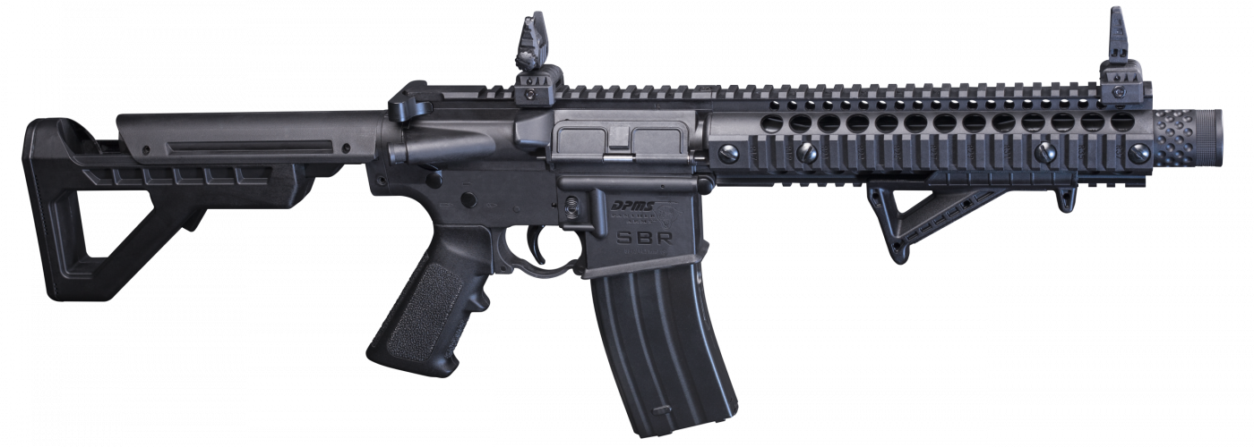 Crosman DSBR DPMS SBR Air Rifle CO2 177 25rd Shot Black Black Receiver Black 6 Position Stock