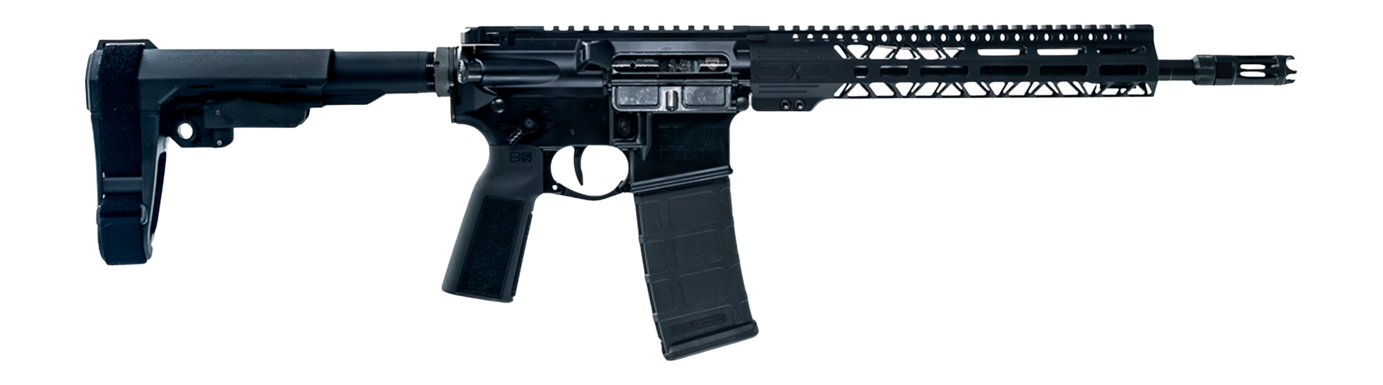 Faxon Firearms FXPRO33A125GA1075 Pro  338 ARC 30+1 12.50" Black Nitride Match Grade Threaded Barrel, Black Aluminum Receiver w/Picatinny Rail, M-LOK Handguard, Black SB Tactical SBA3 Brace, Ergonomic