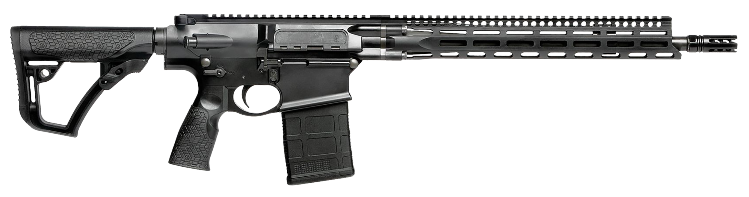 Daniel Defense 0215707258047 DD5 V3 7.62x51mm NATO 16" 20+1 Black Hard Coat Anodized Black Phosphate 6 Position w/SoftTouch Overmolding Stock Black Polymer Grip