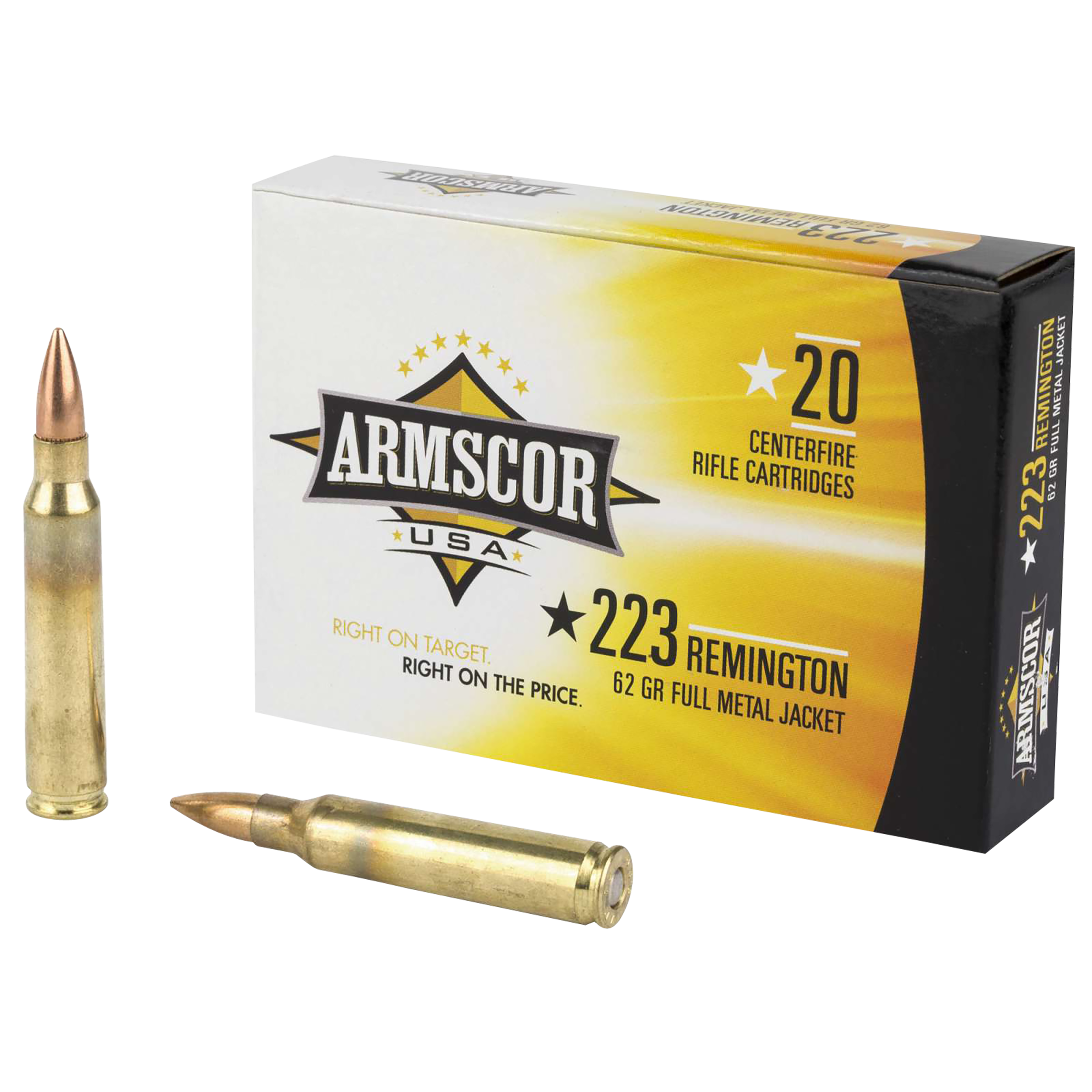 Armscor FAC2238N USA  223Rem 62gr Full Metal Jacket 20 Per Box/50 Case